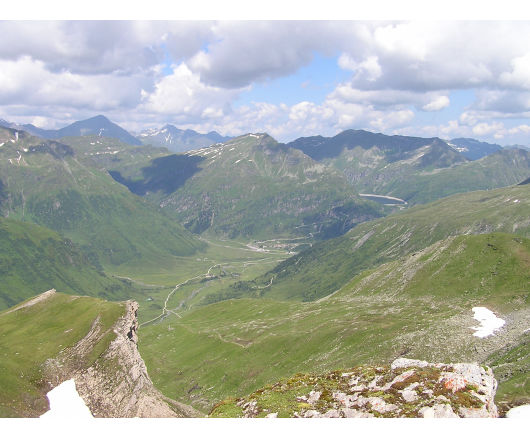 Blick von der Hagener Hütte in Richtung Sportgastein.