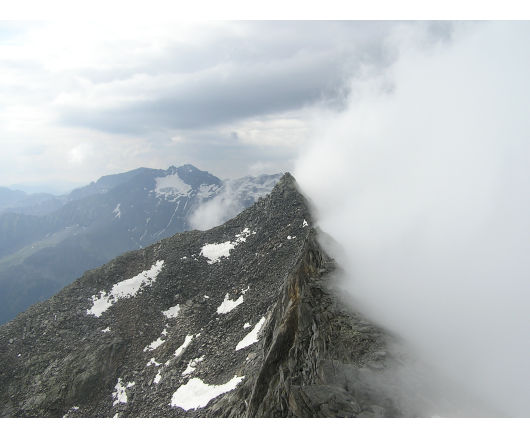 Oberhalb der Grazer Scharte zeigten sich diese Wolkenspiele