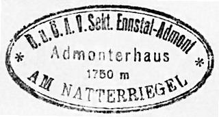 Admonterhaus, Hüttenstempel