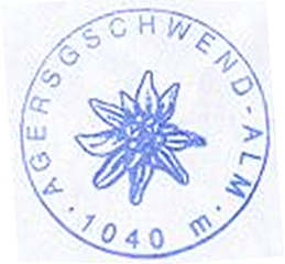 Hüttenstempel Agerschwendt Alm