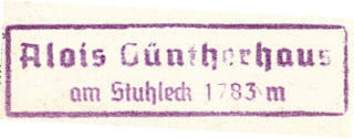 Hüttenstempel Alois-Günther-Haus