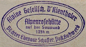 Hüttenstempel Alpenrosehütte