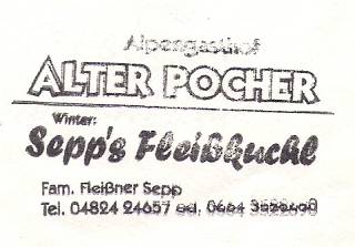 Hüttenstempel Alter Pocher