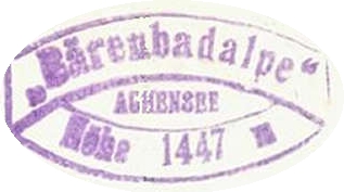 Hüttenstempel, Bärenbadalpe