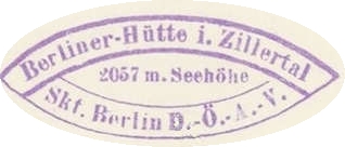 Hüttenstempel, Berliner Hütte