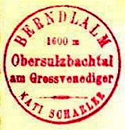 Hüttenstempel, Berndalm (1940)