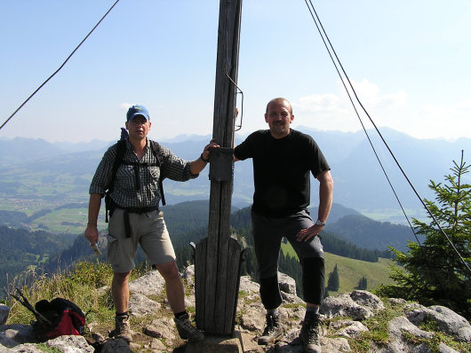 Frank und Udo am Gipfel.