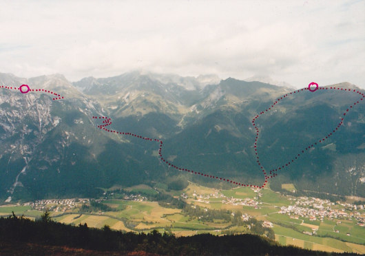 Auf der rechten Route ging es zur Blaser Hütte.