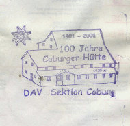 Hüttenstempel Coburger Hütte