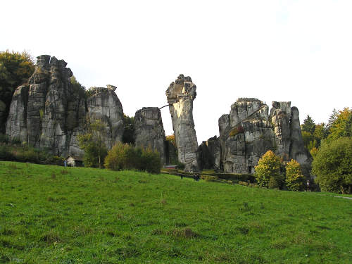 Die Externsteine in voller Pracht