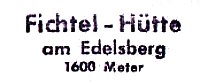 Fichtel-Hütte