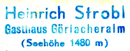 Hüttenstempel, Göriacheralm