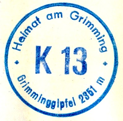 Grimming - Gipfel Hüttenstempel