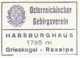 Habsburghaus, Hüttenstempel