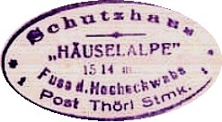 Hüttenstempel, Häuslealm