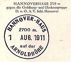 Hüttenstempel, Hannoverhaus