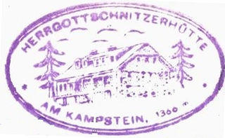 Herrgottschnitzerhütte, Hüttenstempel