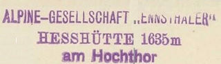 Hesshütte, Hüttenstempel