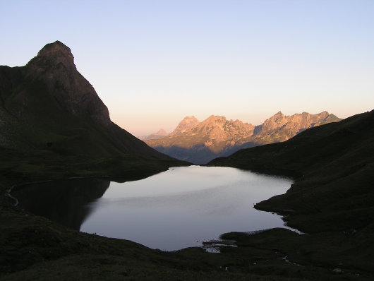 Sonnenaufgang am Rappensee.