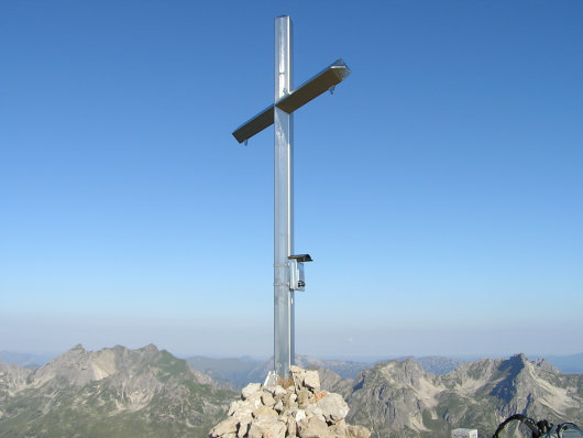 Gipfelkreuz am Hochrappenkopf.