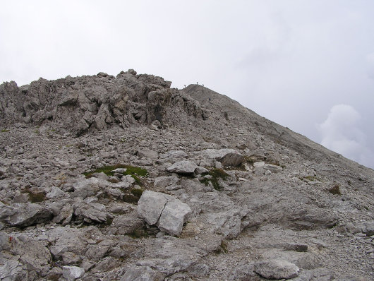 Die letzten Meter zum Gipfel.