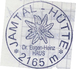 Hüttenstempel Jamtal Hütte