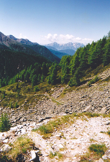 Blick zu den Lienzer Dolomiten.