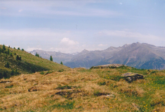 Vom Almsee der Blick zur Goldberggruppe