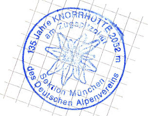 Hüttenstempel Knorrhütte