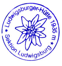 Hüttenstempel Ludwigsburger Hütte