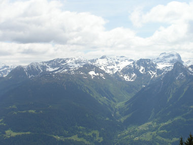 Blick auf das Rätikon