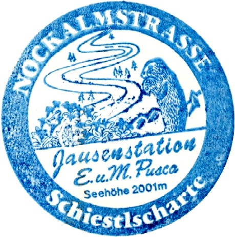 Nockalmstraße, Schiestlscharte, Stempel