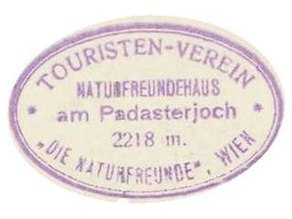 Hüttenstempel Padasterjochhaus