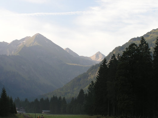 Blick von Birgsau zur Enzianhütte