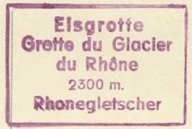 Rhone Gletscher, Stempel