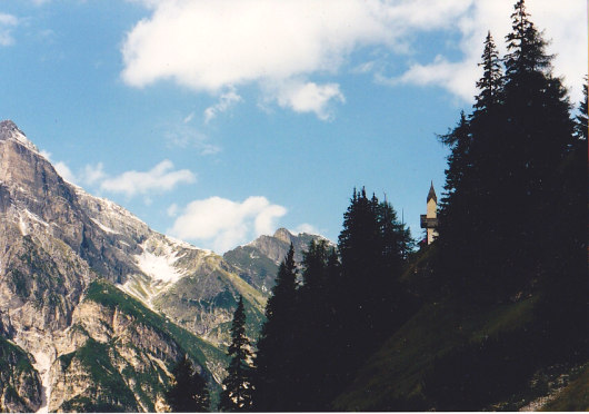 Die kleine Kapell "St. Magdalena" schon im Blick.