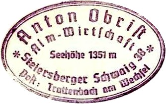 Steiersberger Schwaig, Hüttenstempel