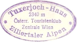 Hüttenstempel Tuxer-Joch-Haus