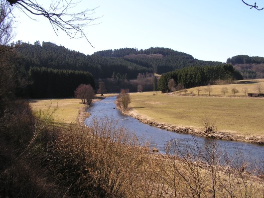 Die Eder war mal wieder erreicht. Hier zwischen Arfeld und Schwarzenau.