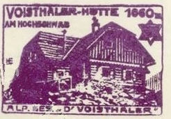 Voisthaler Hütte, Hüttenstempel